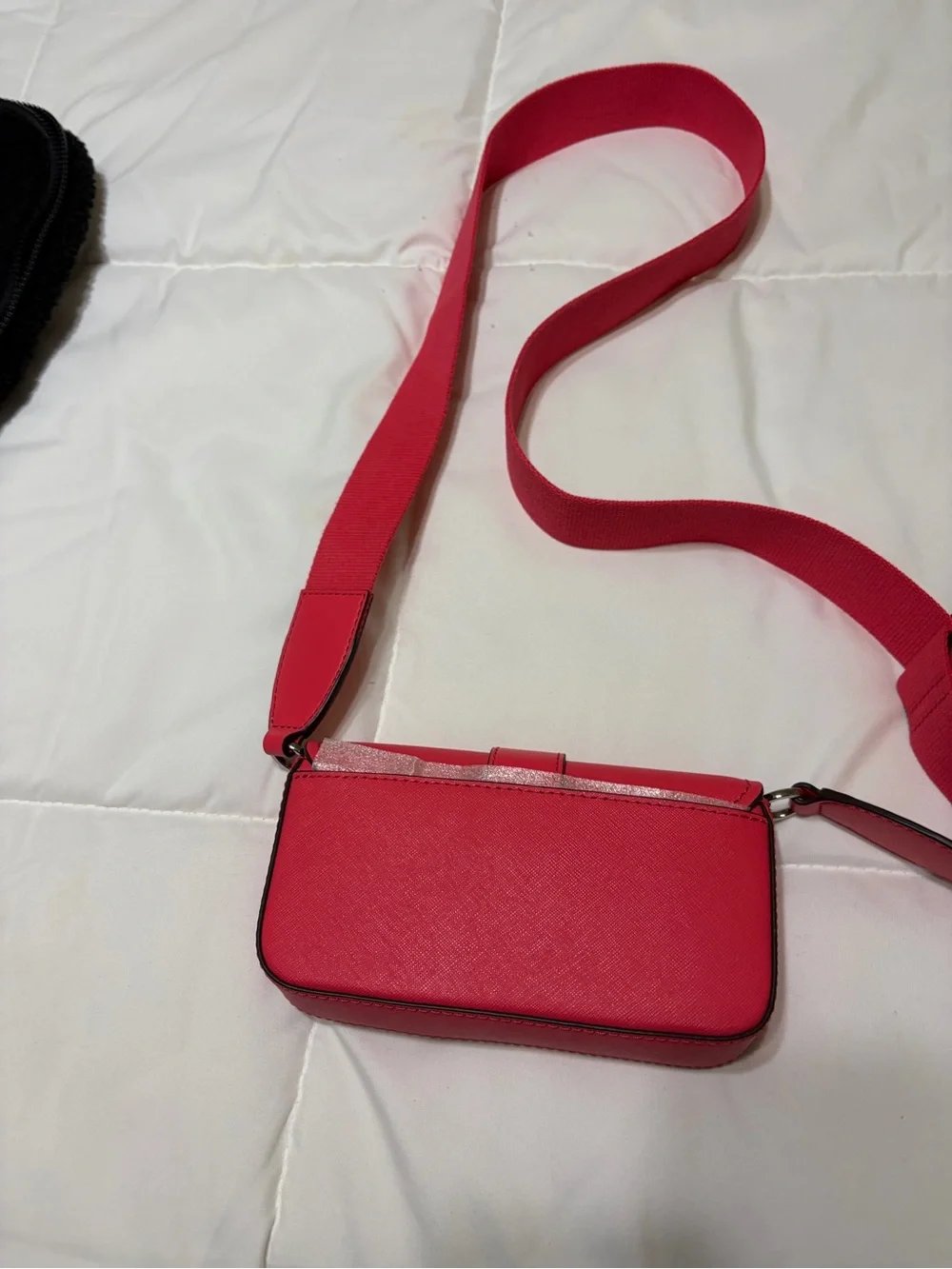 Michael Kors Hot Pink Crossbody Phone Bag with Wide Strap